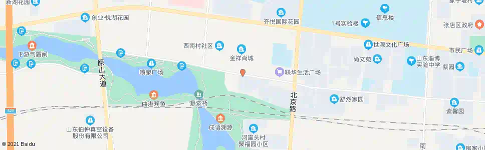 淄博马二村_公交站地图_淄博公交_妙搜公交查询2025
