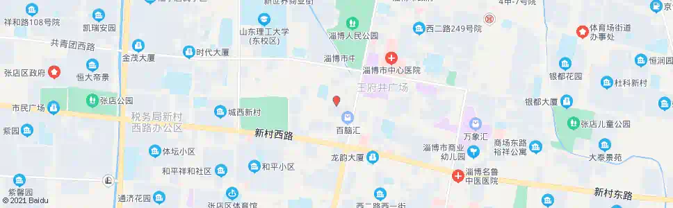 淄博小商品街_公交站地图_淄博公交_妙搜公交查询2025