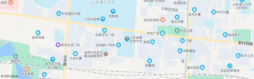 淄博市实验中学_公交站地图_淄博公交_妙搜公交查询2025