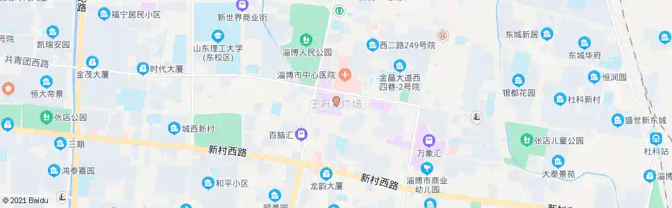 淄博王府井_公交站地图_淄博公交_妙搜公交查询2025