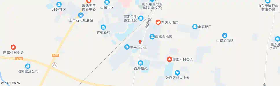 淄博苹果园小区_公交站地图_淄博公交_妙搜公交查询2025