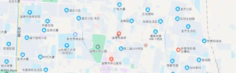 淄博炼厂第二生活区_公交站地图_淄博公交_妙搜公交查询2025