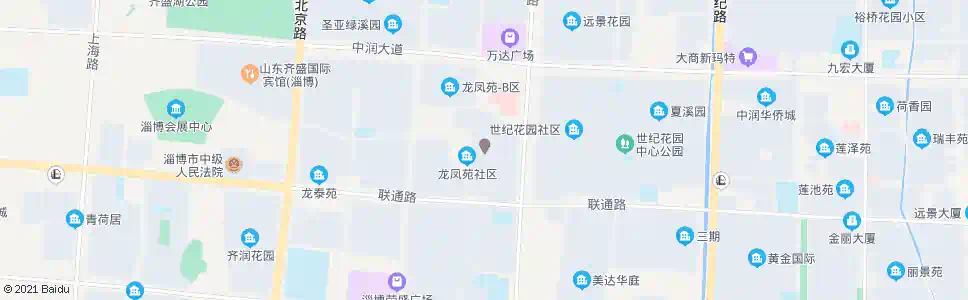 淄博龙凤苑小区_公交站地图_淄博公交_妙搜公交查询2025