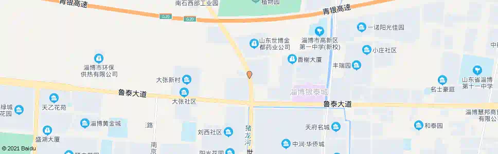 淄博新华工业园_公交站地图_淄博公交_妙搜公交查询2025
