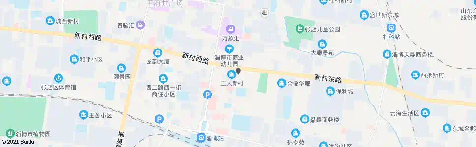 淄博新华工贸_公交站地图_淄博公交_妙搜公交查询2025