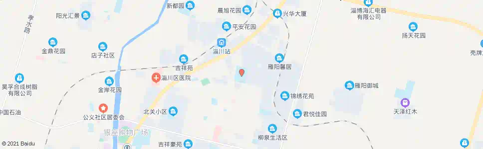 淄博淄川二中_公交站地图_淄博公交_妙搜公交查询2025