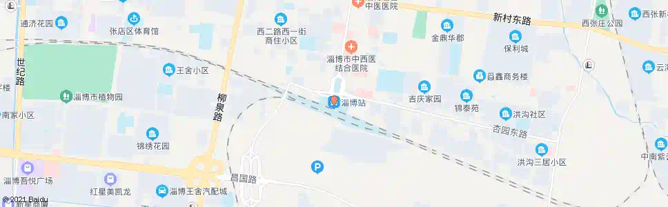 淄博西关_公交站地图_淄博公交_妙搜公交查询2025