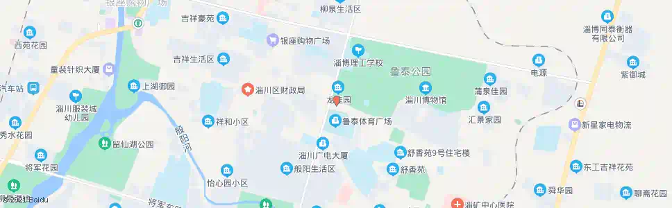 淄博体育场_公交站地图_淄博公交_妙搜公交查询2025