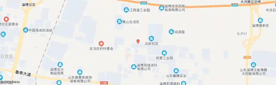 淄博民营工业园_公交站地图_淄博公交_妙搜公交查询2025