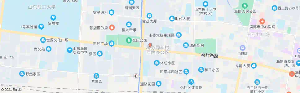 淄博二棉医院_公交站地图_淄博公交_妙搜公交查询2025