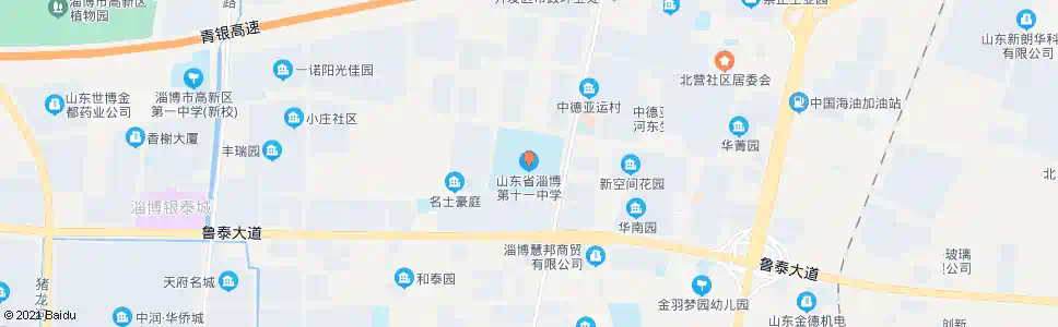 淄博临淄十一中_公交站地图_淄博公交_妙搜公交查询2025