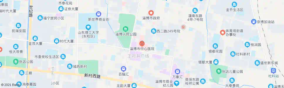 淄博中心医院_公交站地图_淄博公交_妙搜公交查询2025