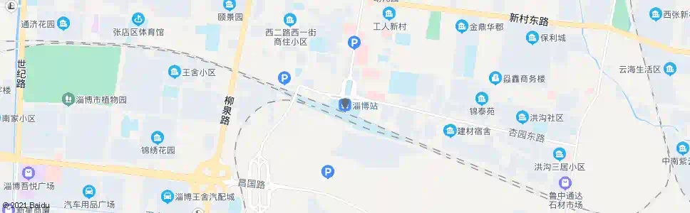 淄博涯庄_公交站地图_淄博公交_妙搜公交查询2025