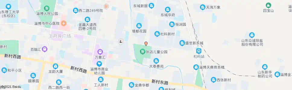 淄博共青团路东二路口_公交站地图_淄博公交_妙搜公交查询2025