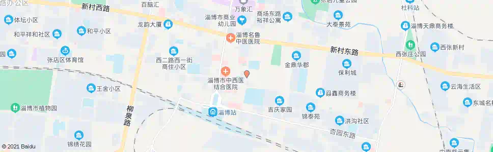 淄博淄博市五中_公交站地图_淄博公交_妙搜公交查询2025