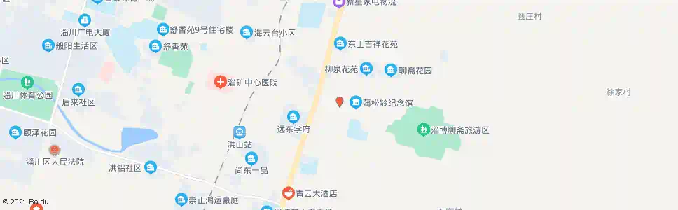 淄博蒲松龄_公交站地图_淄博公交_妙搜公交查询2025