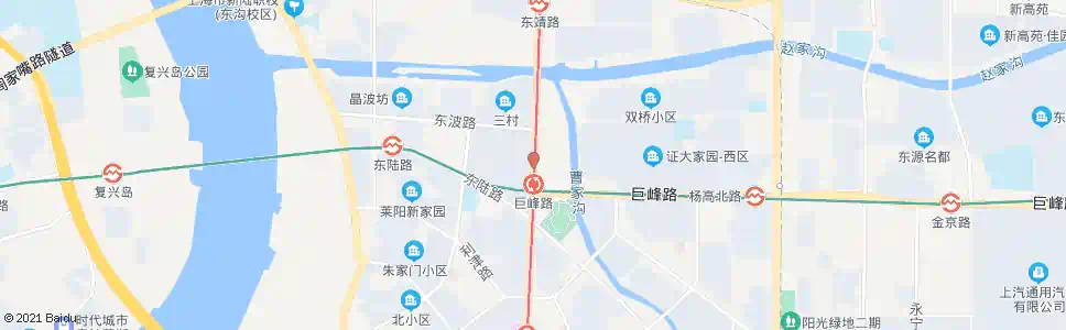 上海张杨北路巨峰路_公交站地图_上海公交_妙搜公交查询2025