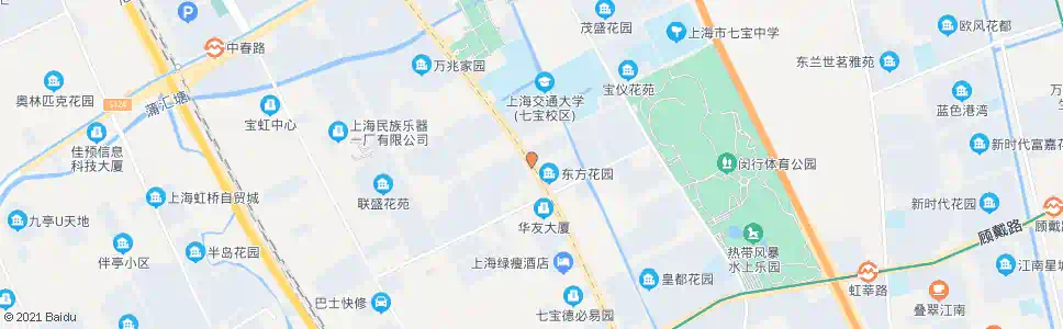 上海七莘路中谊路_公交站地图_上海公交_妙搜公交查询2025