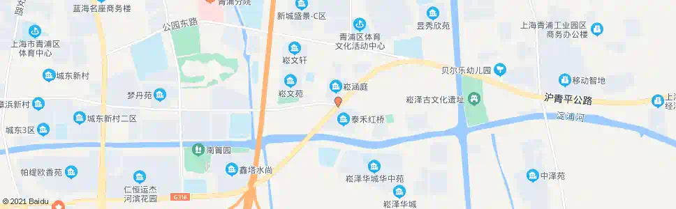 上海青湖东路沪青平公路_公交站地图_上海公交_妙搜公交查询2025