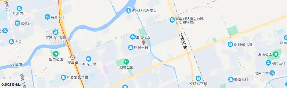 上海呼玛路虎林路_公交站地图_上海公交_妙搜公交查询2025