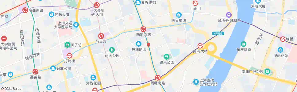 上海西藏南路斜土路_公交站地图_上海公交_妙搜公交查询2025