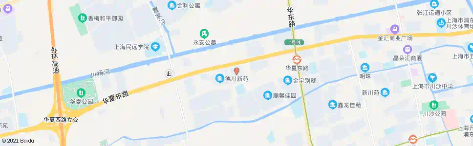 上海华夏东路(沙田公寓)_公交站地图_上海公交_妙搜公交查询2025