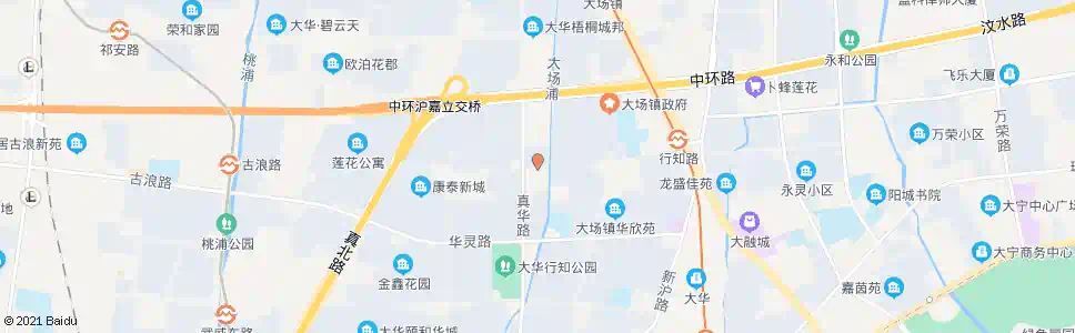 上海行知路真华路_公交站地图_上海公交_妙搜公交查询2025