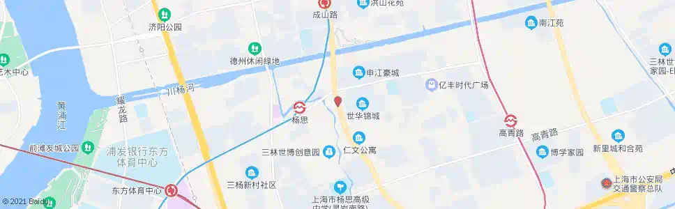 上海上南路杨思路_公交站地图_上海公交_妙搜公交查询2025