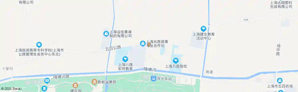 上海瓦洪公路五四公路_公交站地图_上海公交_妙搜公交查询2025