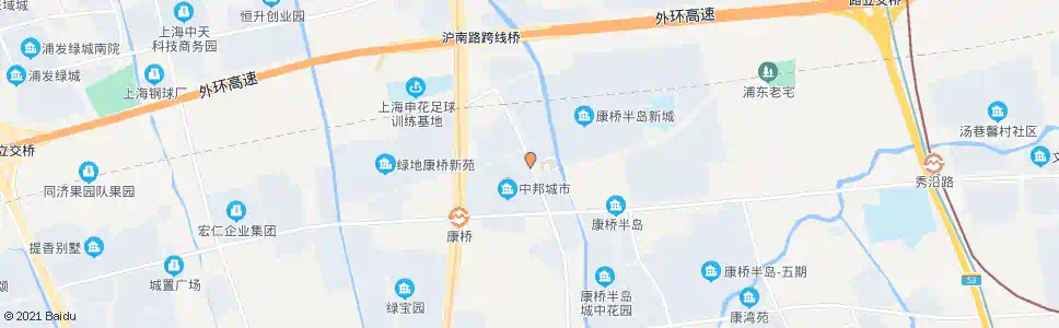 上海康沈路秀沿路(三角地)_公交站地图_上海公交_妙搜公交查询2025