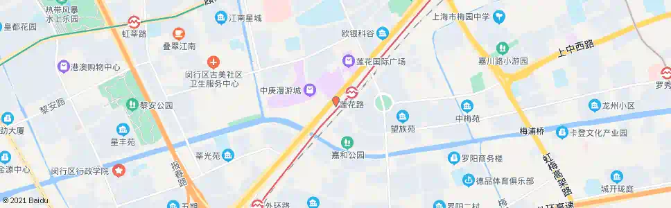 上海莲花路地铁北广场_公交站地图_上海公交_妙搜公交查询2025