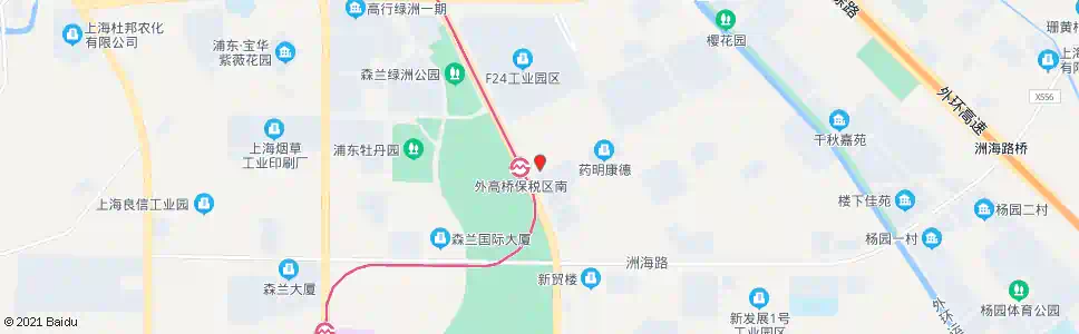 上海德林路富特西二路_公交站地图_上海公交_妙搜公交查询2025