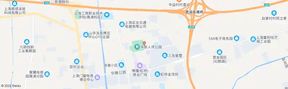 上海新府中路华富街_公交站地图_上海公交_妙搜公交查询2025