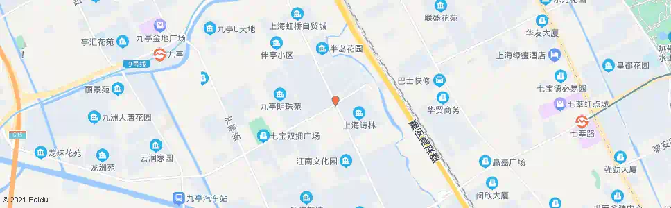 上海九亭大街来亭南路_公交站地图_上海公交_妙搜公交查询2025