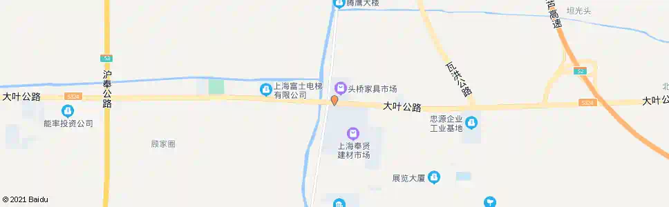 上海大叶公路新奉公路_公交站地图_上海公交_妙搜公交查询2025