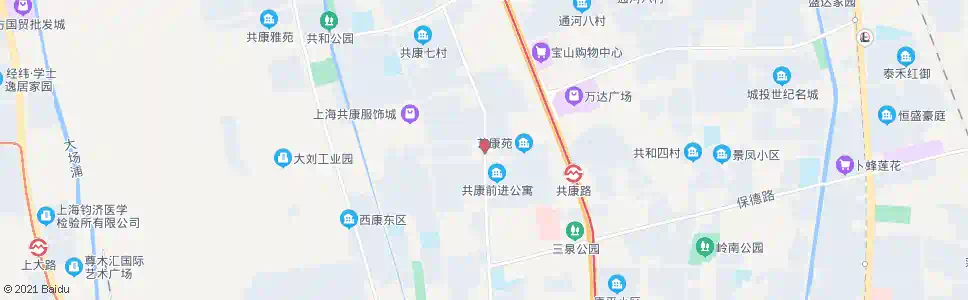 上海三泉路共康路_公交站地图_上海公交_妙搜公交查询2025