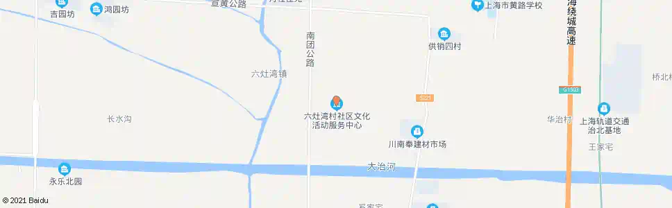 上海六灶湾村(招呼站)_公交站地图_上海公交_妙搜公交查询2025