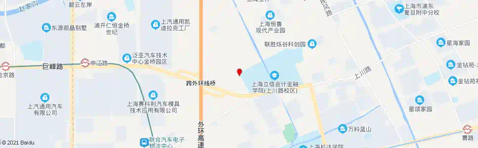上海川安路巨峰路_公交站地图_上海公交_妙搜公交查询2025