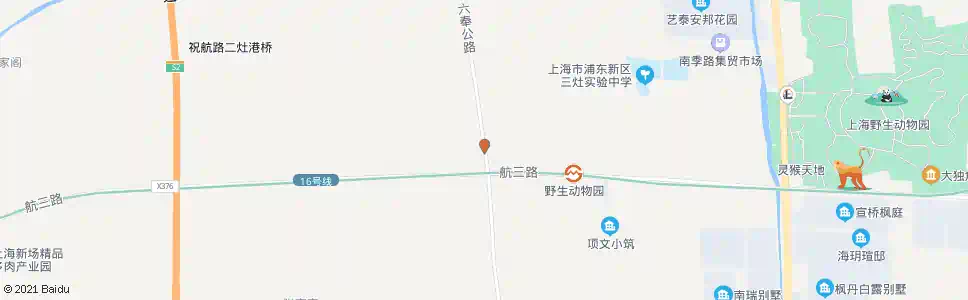 上海六奉公路航三路_公交站地图_上海公交_妙搜公交查询2025