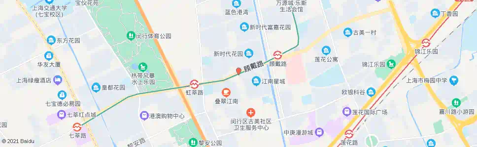 上海顾戴路龙茗路_公交站地图_上海公交_妙搜公交查询2025