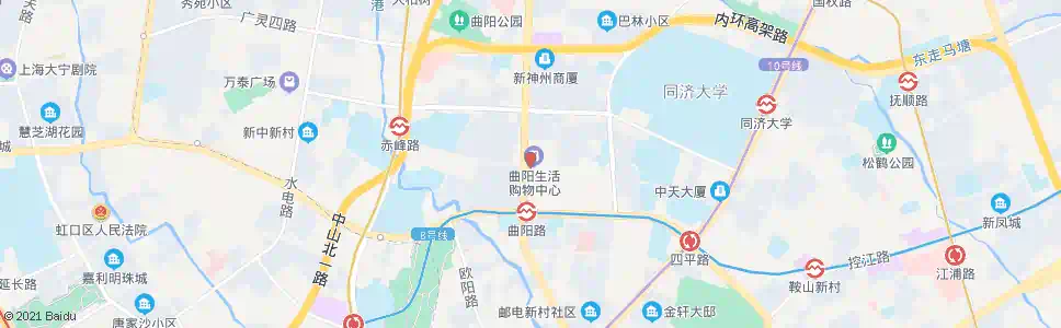 上海曲阳路玉田路_公交站地图_上海公交_妙搜公交查询2025