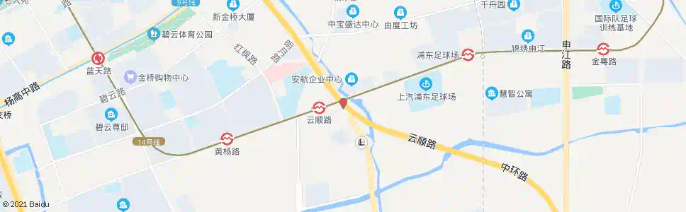 上海金桥路锦绣东路_公交站地图_上海公交_妙搜公交查询2025