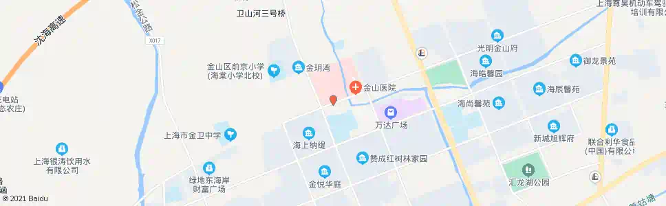 上海龙航路金山医院_公交站地图_上海公交_妙搜公交查询2025