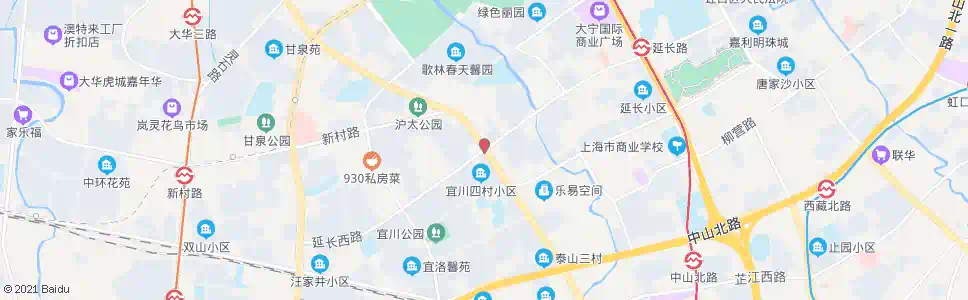 上海延长中路沪太路_公交站地图_上海公交_妙搜公交查询2025