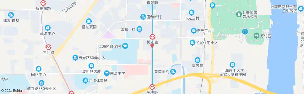 上海中原路民星路_公交站地图_上海公交_妙搜公交查询2025