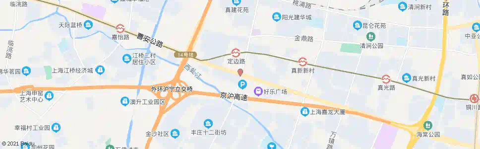 上海曹安公路定边路_公交站地图_上海公交_妙搜公交查询2025