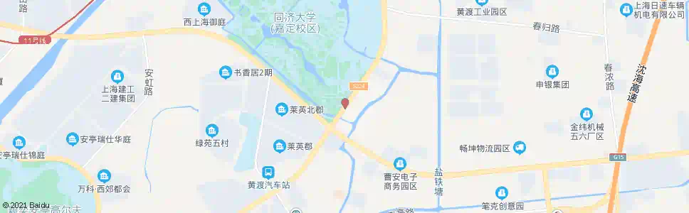 上海嘉松北路曹安路_公交站地图_上海公交_妙搜公交查询2025