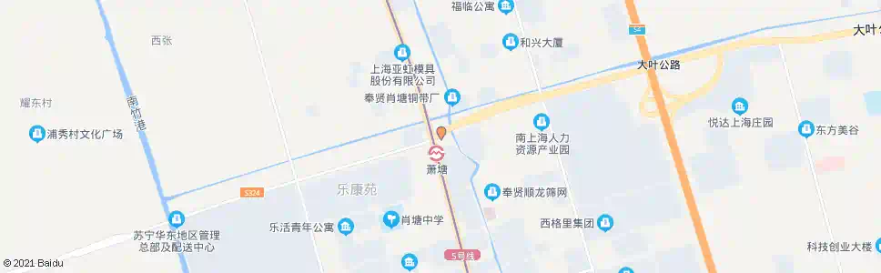 上海沪杭公路大叶公路(招呼站)_公交站地图_上海公交_妙搜公交查询2025