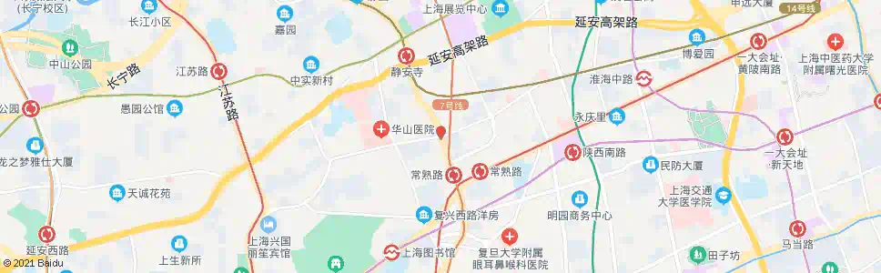 上海长乐路常熟路_公交站地图_上海公交_妙搜公交查询2025