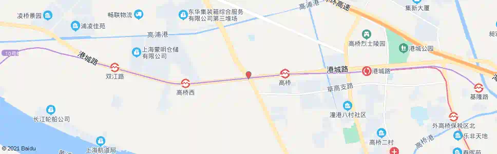 上海港城路江东路_公交站地图_上海公交_妙搜公交查询2025
